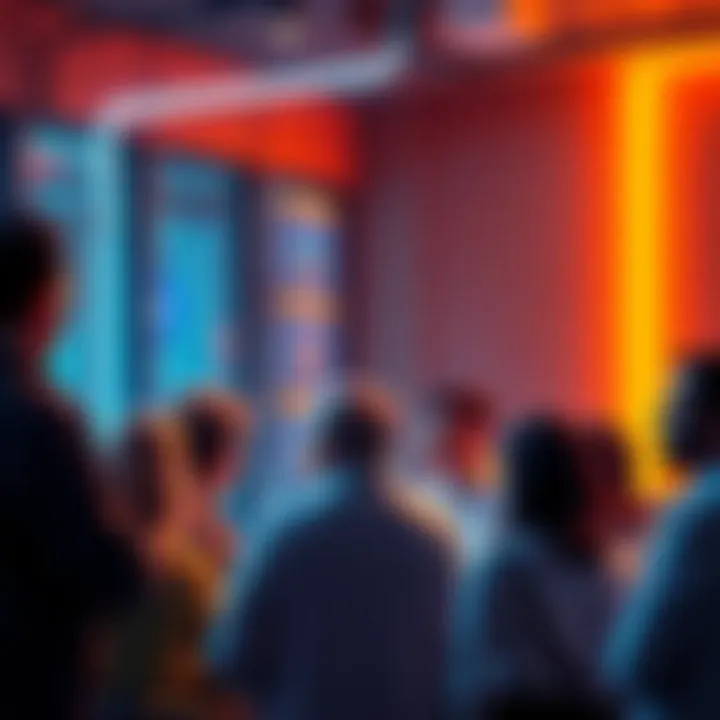 People engaging in a conversation about Ethereum news and events