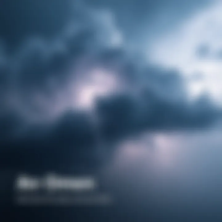 A dark cloud with a single lightning bolt striking down, symbolizing an omen