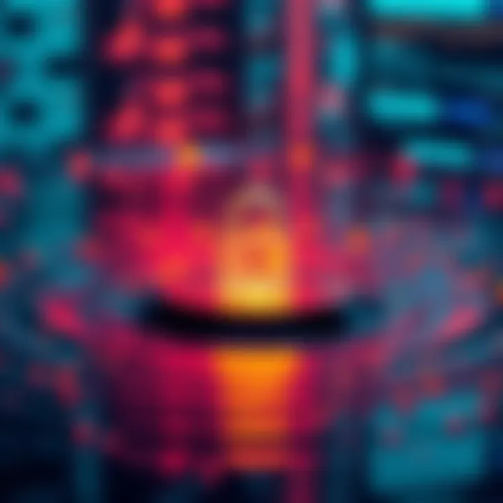 Visual representation of data loss consequences on personal life and security