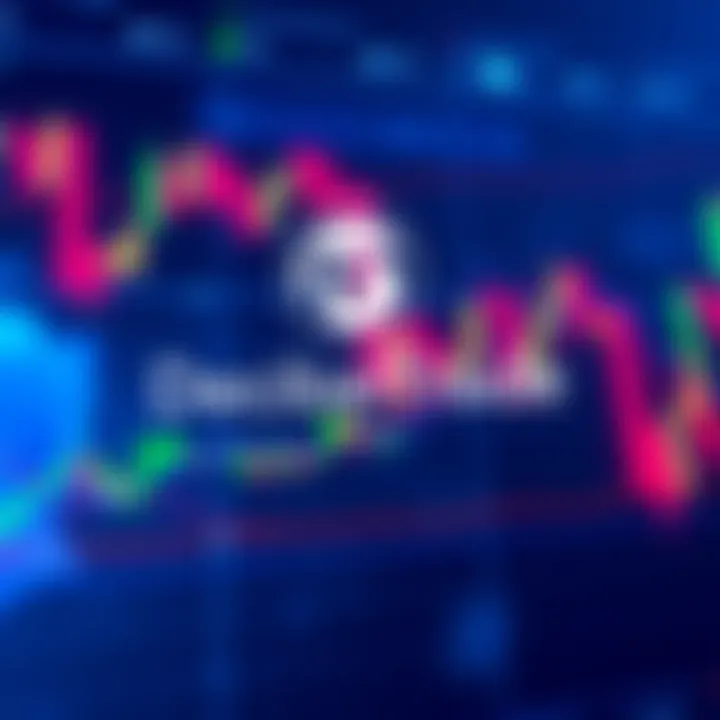 A graphic showing DecibelTrade's logo with a stock chart background, highlighting 24/5 trading for U.S. equities on the Aptos blockchain.