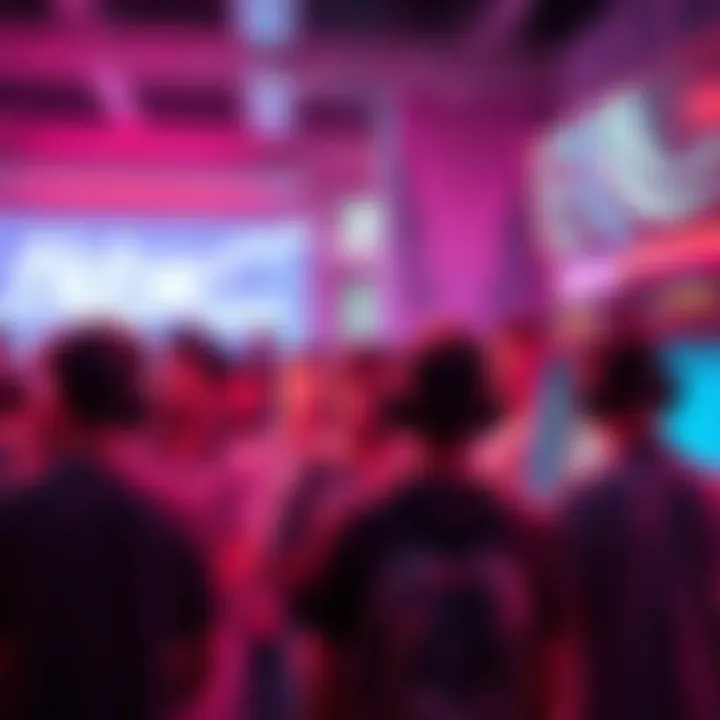 A visual representation of fading interest in the Algorand Alpha Arcade project, showing a graph declining or a group of people looking concerned about the future of the project.