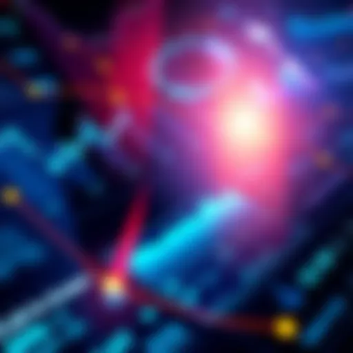 An illustration showing a futuristic financial platform interface with charts and graphs, symbolizing DeepEx's impact in 2026.