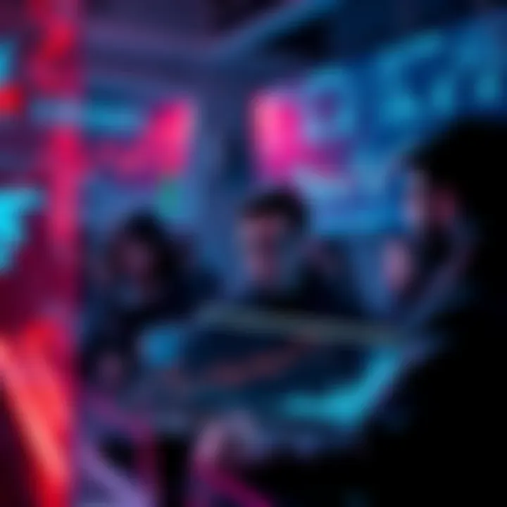 A group of people looking at charts showing rising gas fees and declining user engagement in DeFi protocols