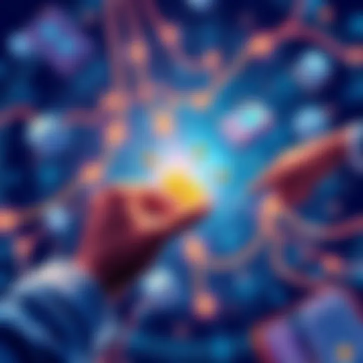 Illustration showing fragmented liquidity across multiple blockchain chains, with users facing challenges like bridging and high fees