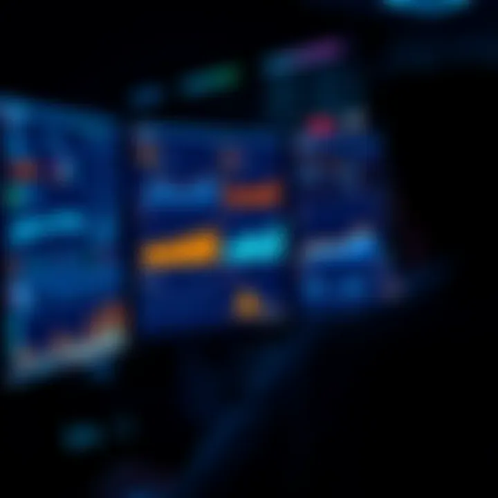 A person analyzing multiple DeFi yield dashboards on a computer screen, with graphs and data from various protocols visible.