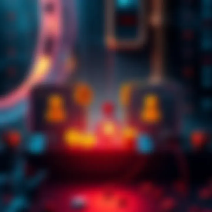 A graphic showing two accounts linked to different decentralized exchanges (DEXs) with tokens and reward icons, symbolizing farming rewards.