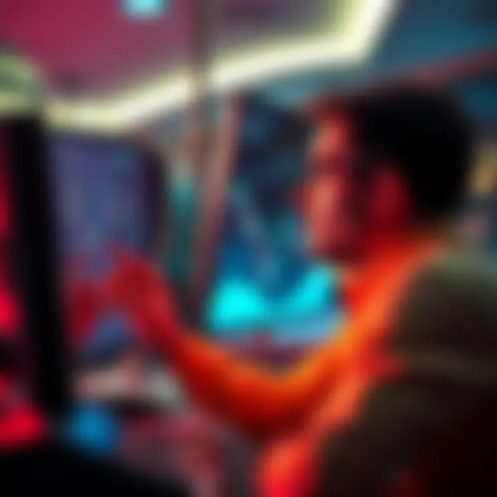 A person looking thoughtfully at a computer screen, contemplating financial issues with a hint of urgency.