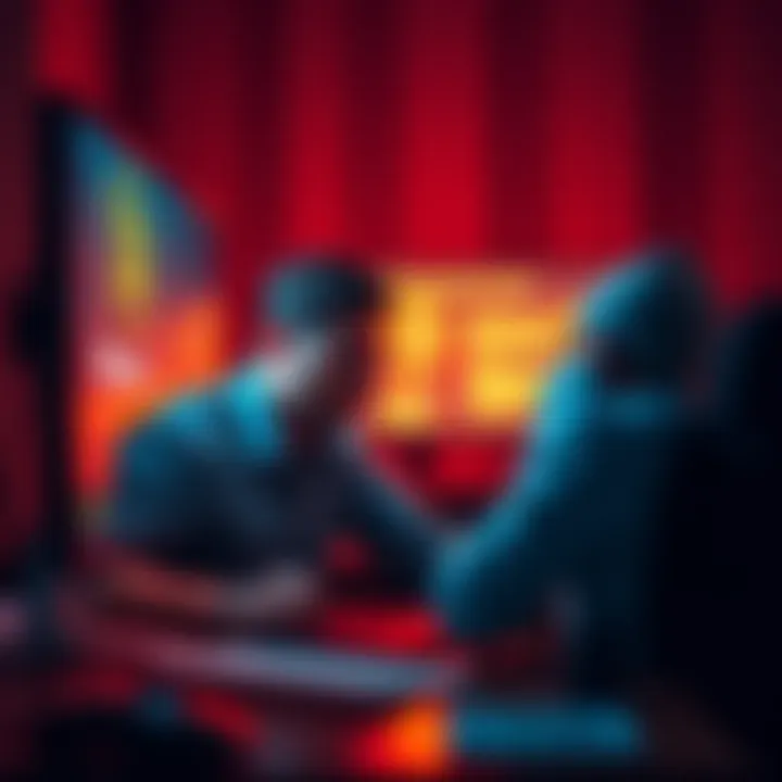 An upset investor sitting at a desk, looking at a computer screen showing a Bitcoin wallet with a loss notification, reflecting deep sadness.