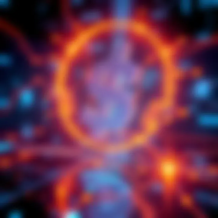 A futuristic representation of a digital dollar, showing a glowing dollar sign integrating with technology, symbolizing currency evolution.