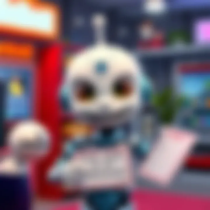 A cartoon character named Dinkbot appearing in a Spoonkid2 video setting, showing support for a petition.