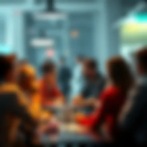 People discussing trading ideas and sharing insights in an online forum setting
