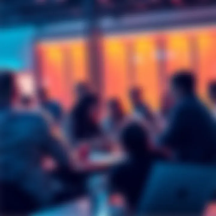Discussion Forum People engaging in discussions about daily events and trading ideas on a forum