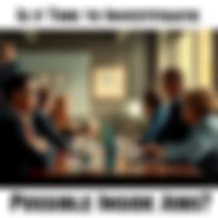 A group of people discussing around a table, looking concerned about insider roles in recent events.