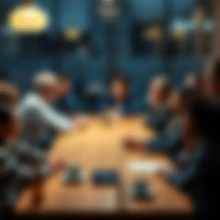 A diverse group of people sitting around a table, sharing ideas and thoughts during a discussion, highlighting their unique contributions.