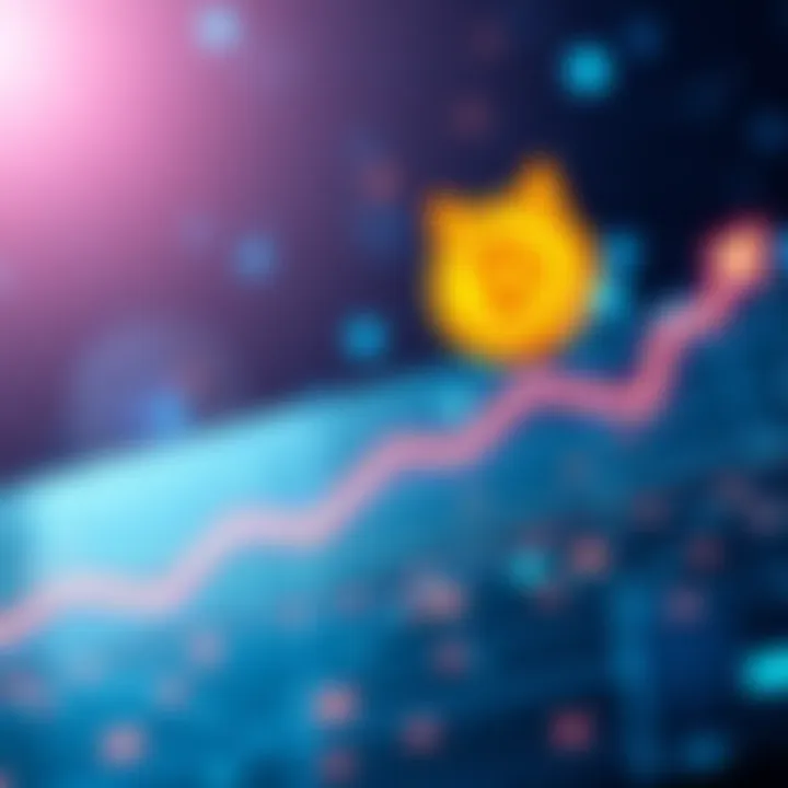 Doge Active Addresses Increase A graphic showing the rise in Dogecoin active addresses from 57,000 to 73,000, featuring the Dogecoin logo and upward trend arrows.