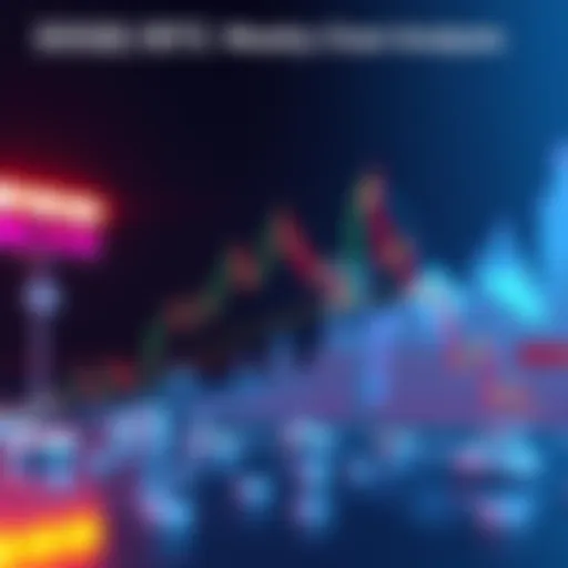 DOGE/BTC Weekly Chart Analysis A weekly chart showing a falling wedge pattern for DOGE against BTC, highlighting key support and resistance levels.