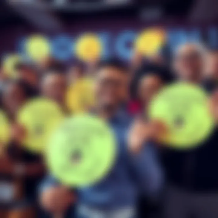 A group of diverse cryptocurrency investors smiling confidently while holding Doge Coin signs, symbolizing their strong commitment amid market changes.
