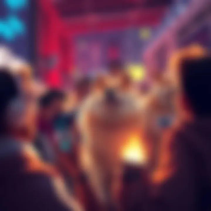 A group of dogecoin enthusiasts passionately discussing and sharing predictions about DOGE reaching $1.