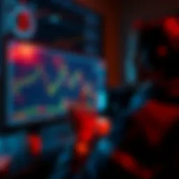 A person looking at a computer screen with cryptocurrency charts showing flat growth, symbolizing the struggle of investing during a stagnant market.