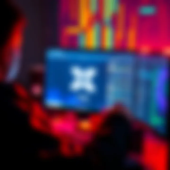 A person looking at a computer screen with Xmrig logo, highlighting safe download options from GitHub.