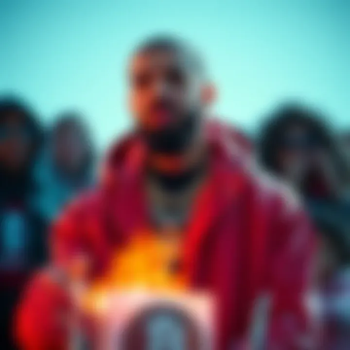 Drake in Iceman Music Video Drake in his music video Iceman, surrounded by family and comedian Shane Gillis, showcasing crypto success.