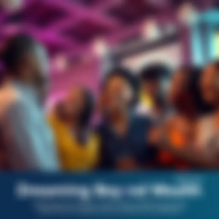 A group of diverse people sharing joyful moments at a community celebration, symbolizing dreams that inspire helping others and personal fulfillment.