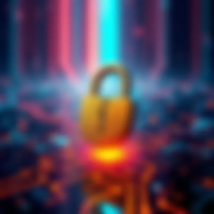 An illustration showing a digital representation of a token and a broken lock, symbolizing the Drift Protocol exploit.