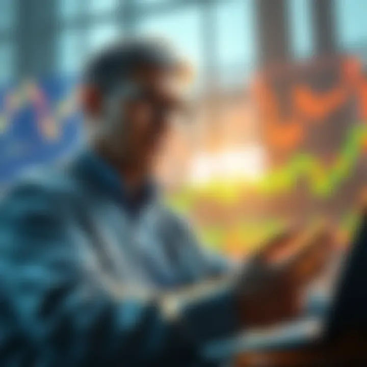 The head of DTCC sharing a retweet from a LINK marine, with graphs and charts in the background indicating market reactions.