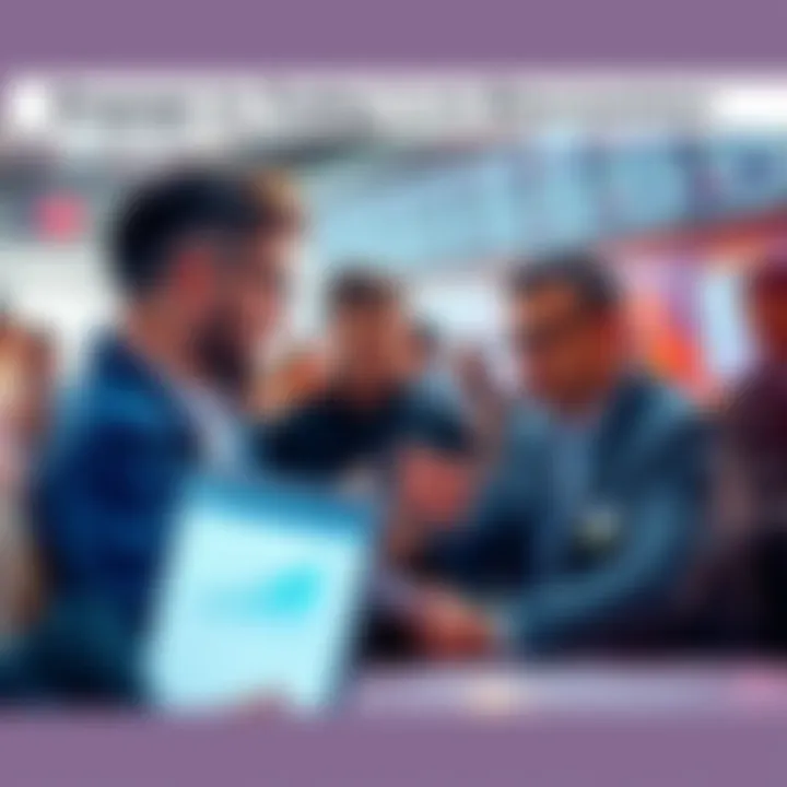 Engaged traders discussing strategies and insights