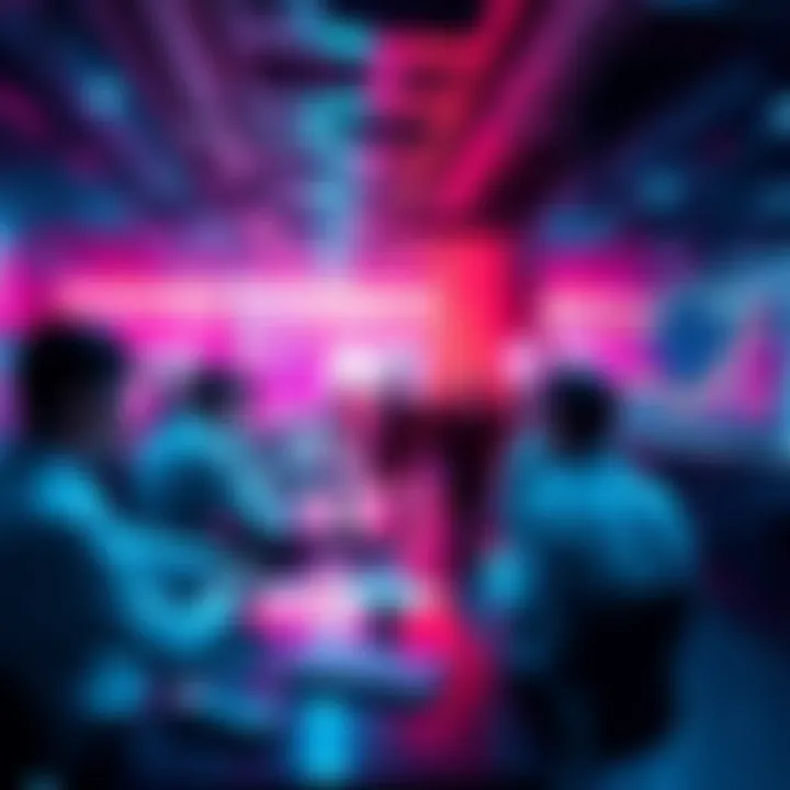 A visual representation of an engaging trading discussion with charts and vibrant community interaction