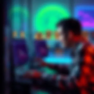 Person using a computer to earn Solana through online faucets for meme coin investments