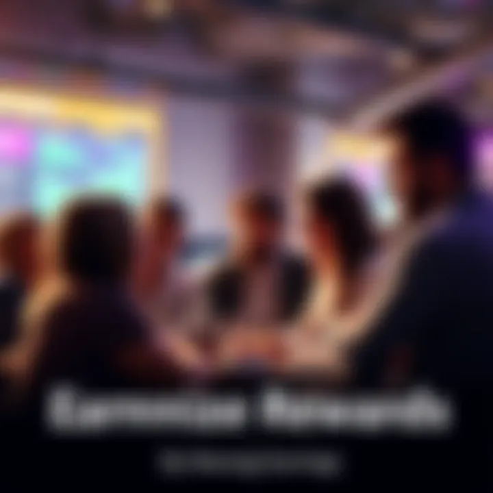 A group of people engaging in a discussion about maximizing rewards and daily earnings strategies, sharing ideas and tips.