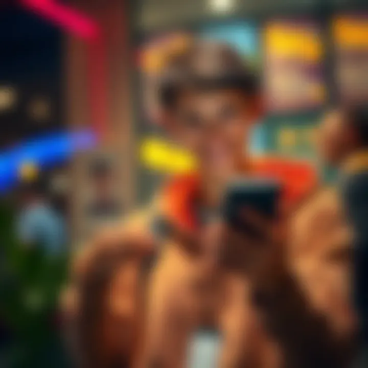 A person smiling while using a smartphone to access crypto products with simple login options, like email.