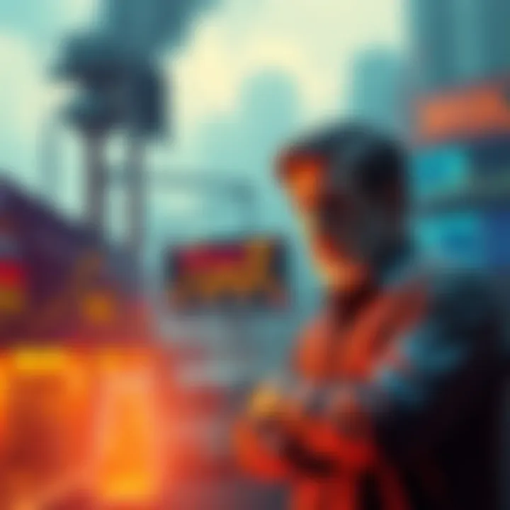 Economic Emergency in India A graphic showing rising fuel prices and a worried investor looking at cryptocurrency charts.
