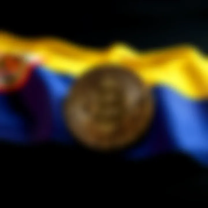 El Salvador's flag alongside a Bitcoin symbol, representing the country's new acquisition of Bitcoin for its reserve.