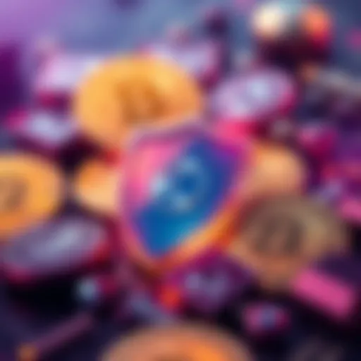 Electrum Wallet Security Update A digital illustration showing a shield icon representing security, with Bitcoin coins in the background, symbolizing protection for crypto assets after a theft.