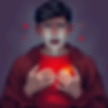 A person with a worried expression, holding their chest as if in pain, symbolizing the phrase 'If you listen closely, you'll hear my spleen explode.'