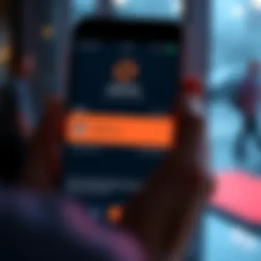 Empty Helium Wallet Display A screenshot of a Helium wallet app showing zero balance and connectivity errors, with a frustrated user in the background.