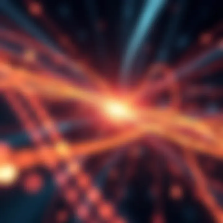 A visual representation of energy and bandwidth optimizing data transfer processes.