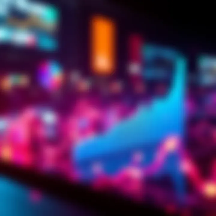 Engagement Growth Visualization Graph depicting rising online engagement trends