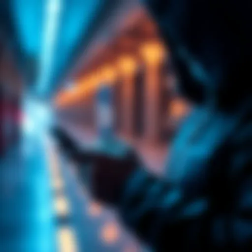 Person using a smartphone to activate an eSIM plan anonymously with Monero payment