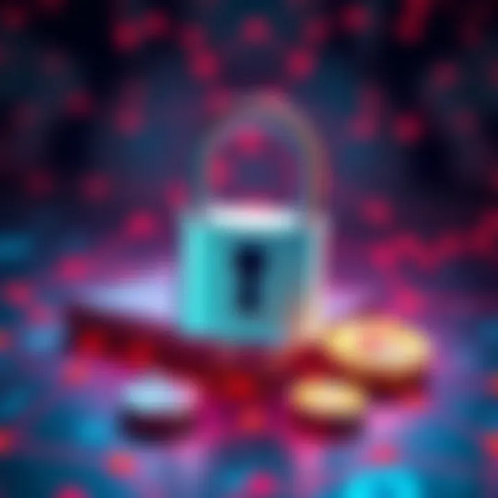 A graphic showing security tips for Bitcoin beginners, featuring a lock, a cold wallet, and a seed phrase.