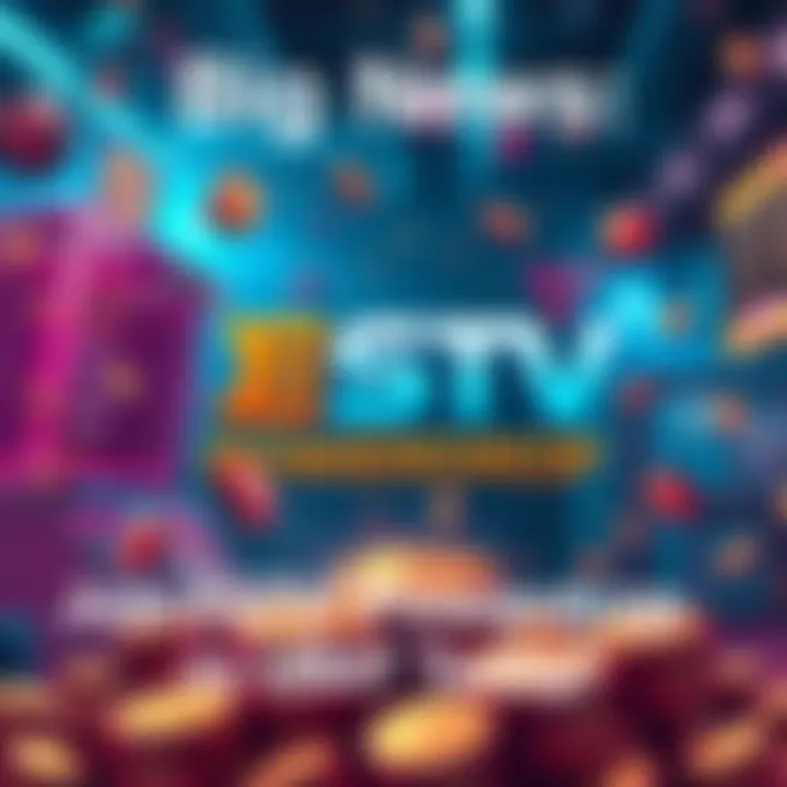Promotional graphic for ESTV Powerdrop on BitMart featuring tokens and a 10,000 USDT prize pool