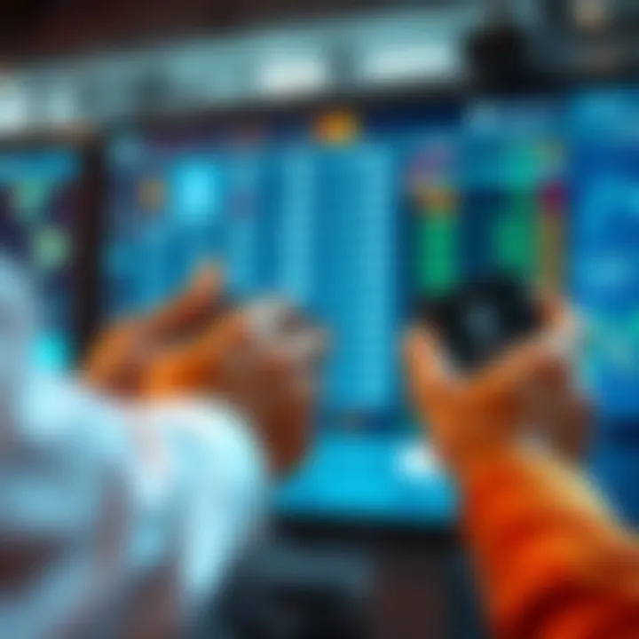 A person exchanging Ethereum for Solana on a decentralized exchange platform, showing two digital wallets and transaction details on a screen.