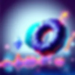 Illustration showing Ethereum logo and a donut symbol, both experiencing upward movement on a graph, representing market resilience.