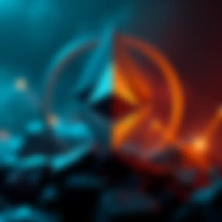 Ether Symbol with Ethereum Logo Illustration of the Ether symbol in front of the Ethereum logo, highlighting its importance in the Ethereum economy.