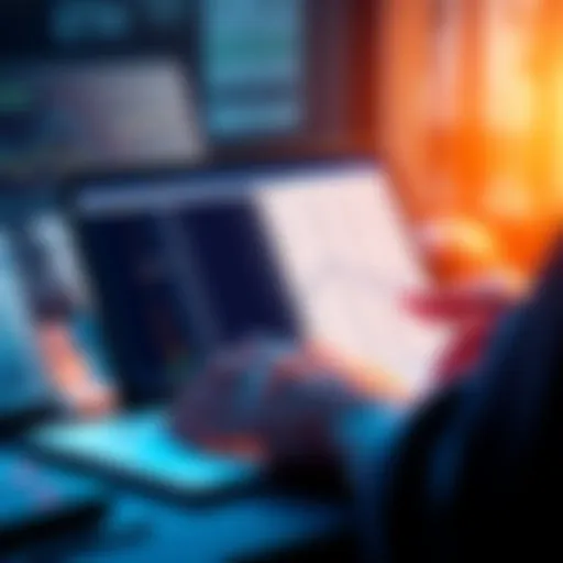 A visual representation of a person using a spreadsheet to track Ethereum purchases with dynamic dollar-cost averaging