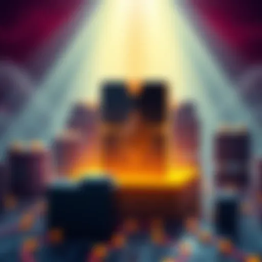 An illustration showing Ethereum's block production during the merge event, highlighting its seamless operation and network strength.