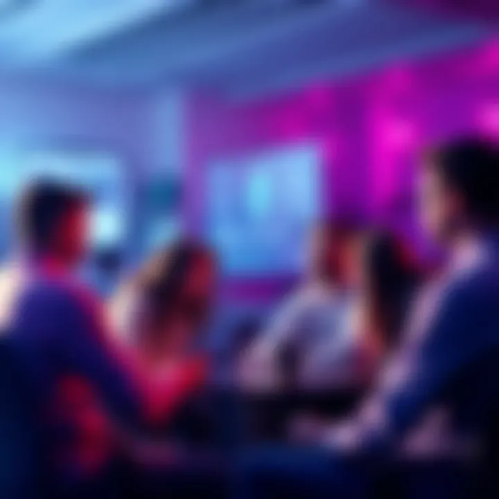 People engaging in conversation about Ethereum topics during a group chat