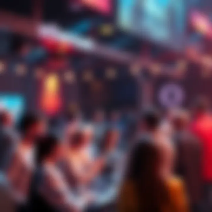 A vibrant gathering of Ethereum enthusiasts sharing insights and news.